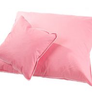 pink pillow isolated on white background